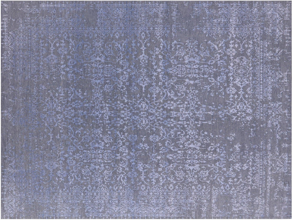 Persian Kashan Hand Knotted Wool & Silk Rug - Manhattan Rugs