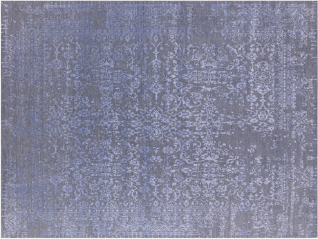 Persian Kashan Hand Knotted Wool & Silk Rug - Manhattan Rugs