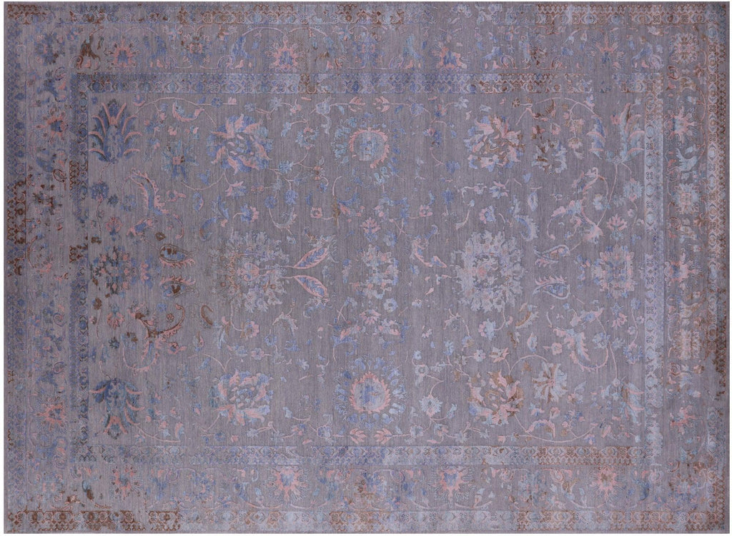 Hand Knotted Persian Tabriz Wool & Silk Rug - Manhattan Rugs