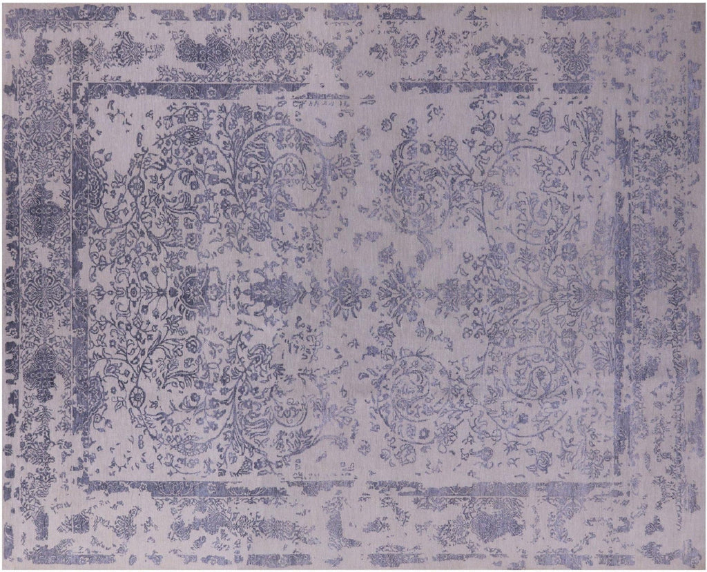 Handmade Wool & Silk Persian Kashan Rug - Manhattan Rugs