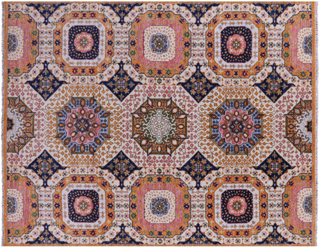 Geometric Handmade Mamluk Wool Rug - Manhattan Rugs