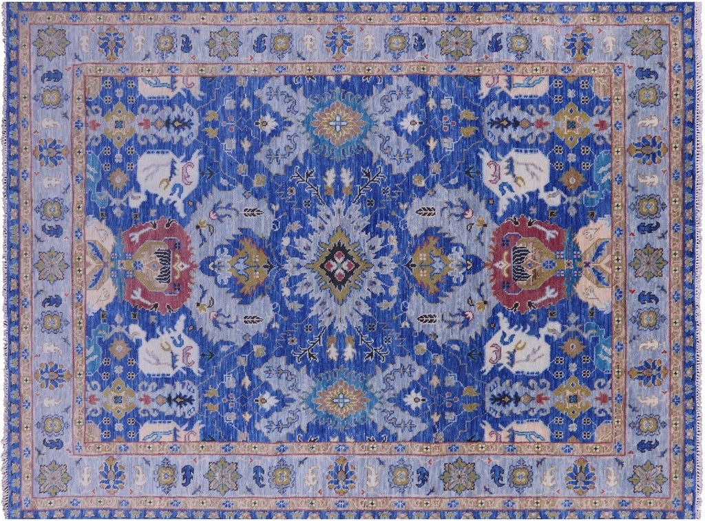 Turkish Oushak Hand-Knotted Wool Rug - Manhattan Rugs