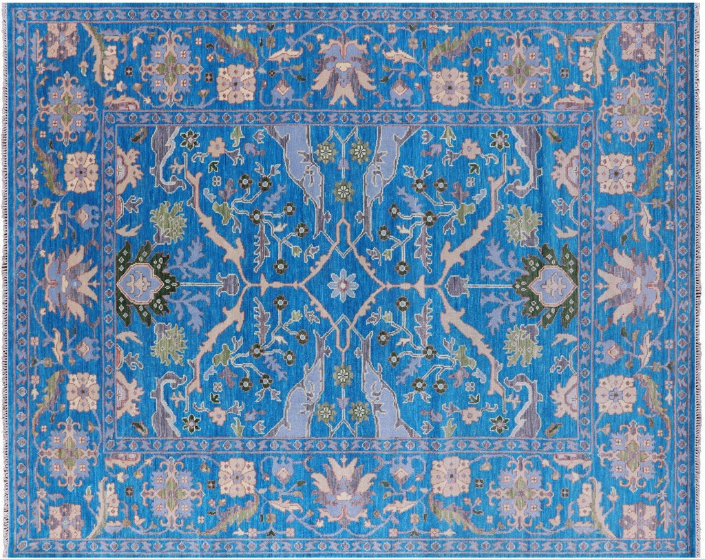 Turkish Oushak Hand-Knotted Wool Rug - Manhattan Rugs