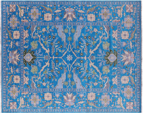 Turkish Oushak Hand-Knotted Wool Rug - Manhattan Rugs