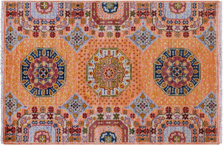 Mamluk Geometric Hand-Knotted Wool Rug - Manhattan Rugs