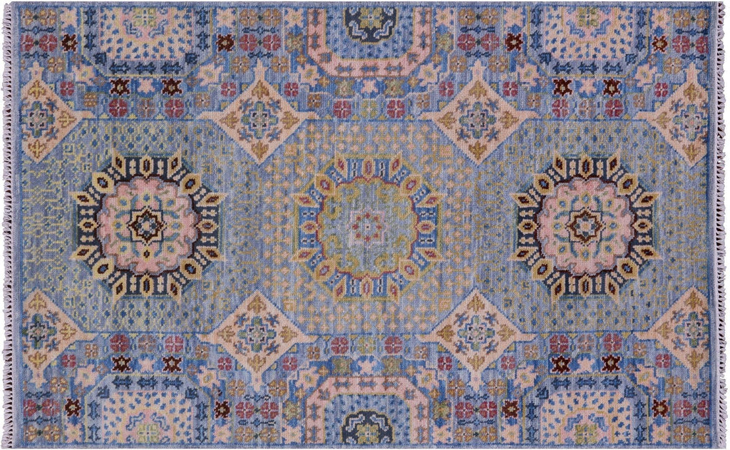 Mamluk Geometric Handmade Wool Rug - Manhattan Rugs