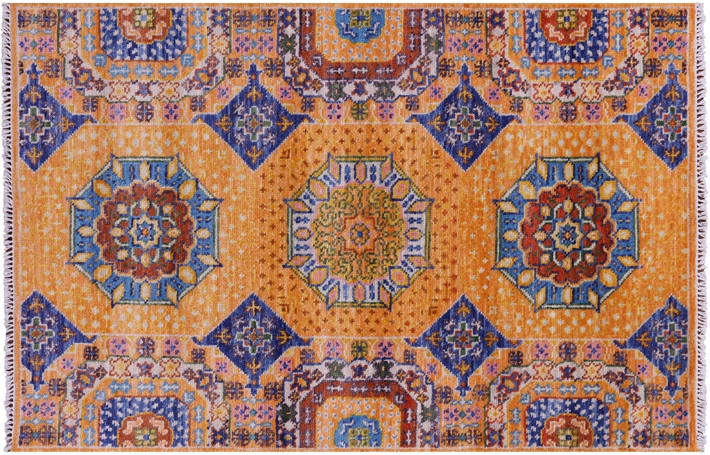 Geometric Mamluk Handmade Rug - Manhattan Rugs