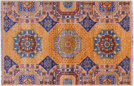 Geometric Mamluk Handmade Rug - Manhattan Rugs