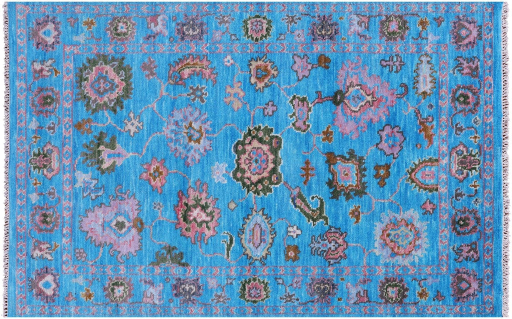 Turkish Oushak Hand Knotted Wool Rug - Manhattan Rugs