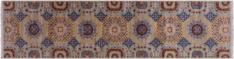 Runner Mamluk Hand-Knotted Wool Rug - Manhattan Rugs
