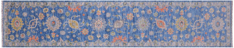 Turkish Oushak Hand Knotted Runner Rug - Manhattan Rugs