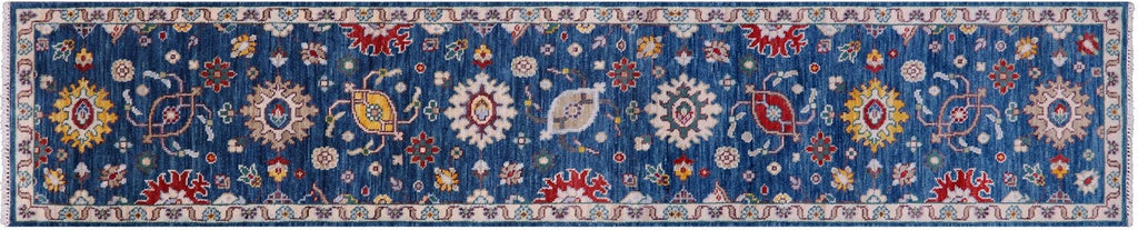 Turkish Oushak Hand Knotted Runner Rug - Manhattan Rugs