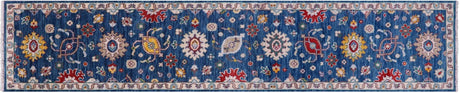 Turkish Oushak Hand Knotted Runner Rug - Manhattan Rugs