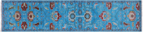 Runner Heriz Serapi Hand-Knotted Wool Rug - Manhattan Rugs