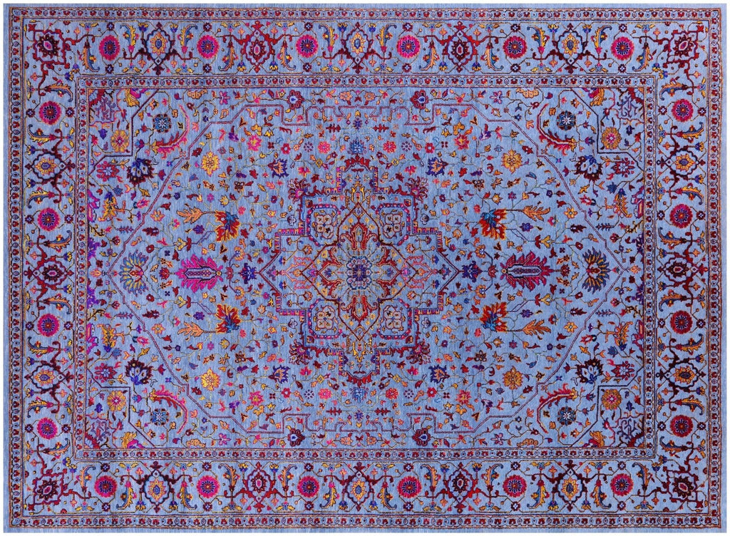 Persian Heriz Serapi Hand-Knotted Wool & Silk Rug - Manhattan Rugs