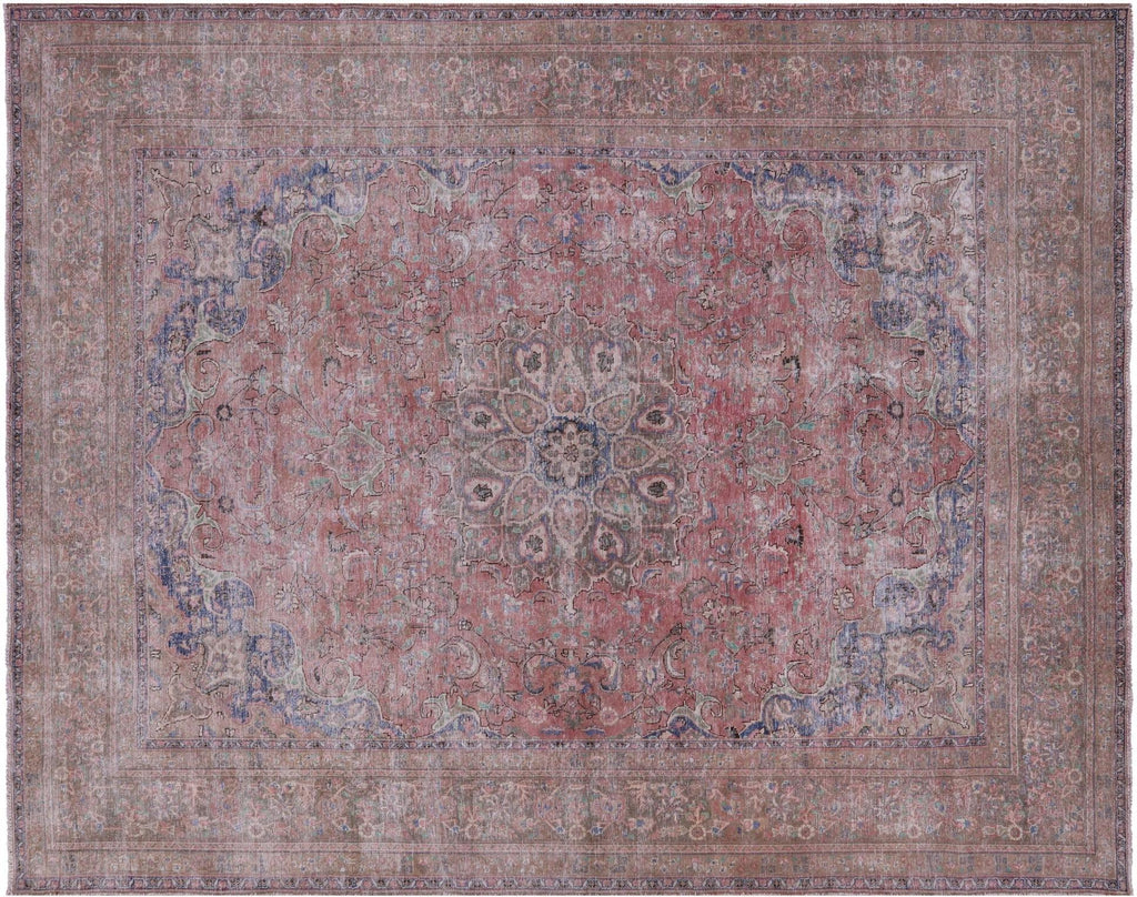 Persian Mashad Overdyed Hand Knotted Wool Rug - Manhattan Rugs
