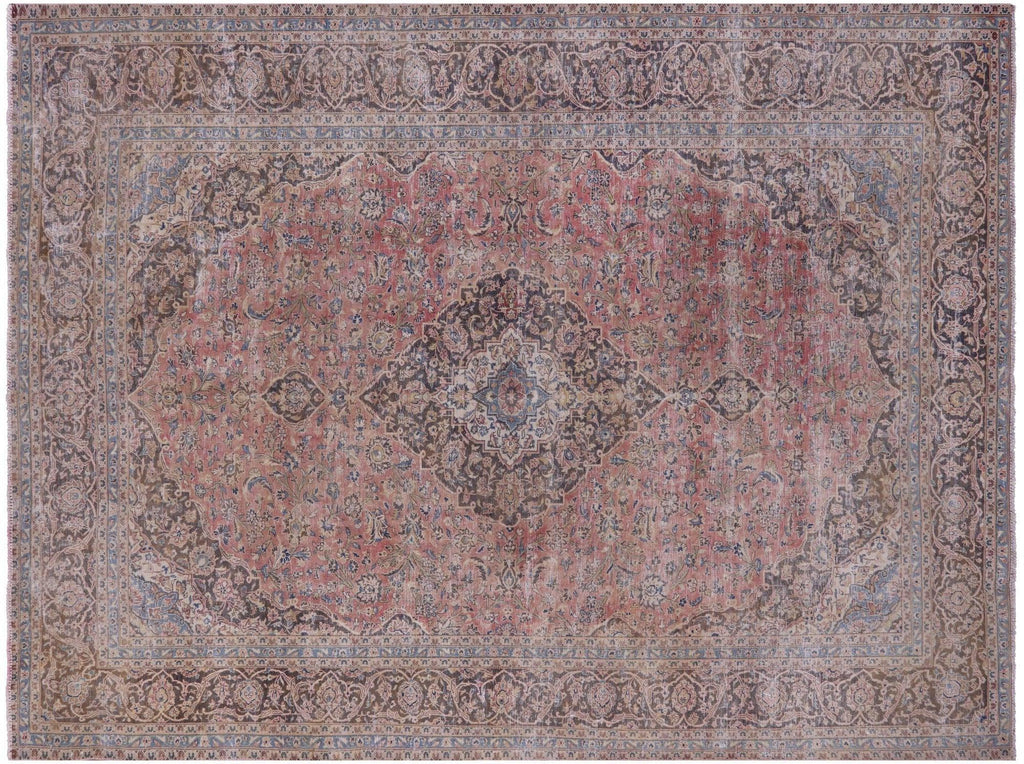 Persian Mashad Overdyed Handmade Rug - Manhattan Rugs