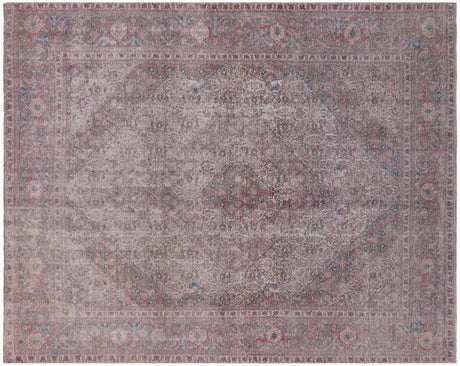 Persian Mashad Overdyed Handmade Rug - Manhattan Rugs