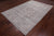 SUPER SALE Ivory 6' 9" X 9' 10" Persian Vintage White Wash Handmade Rug - Q19525