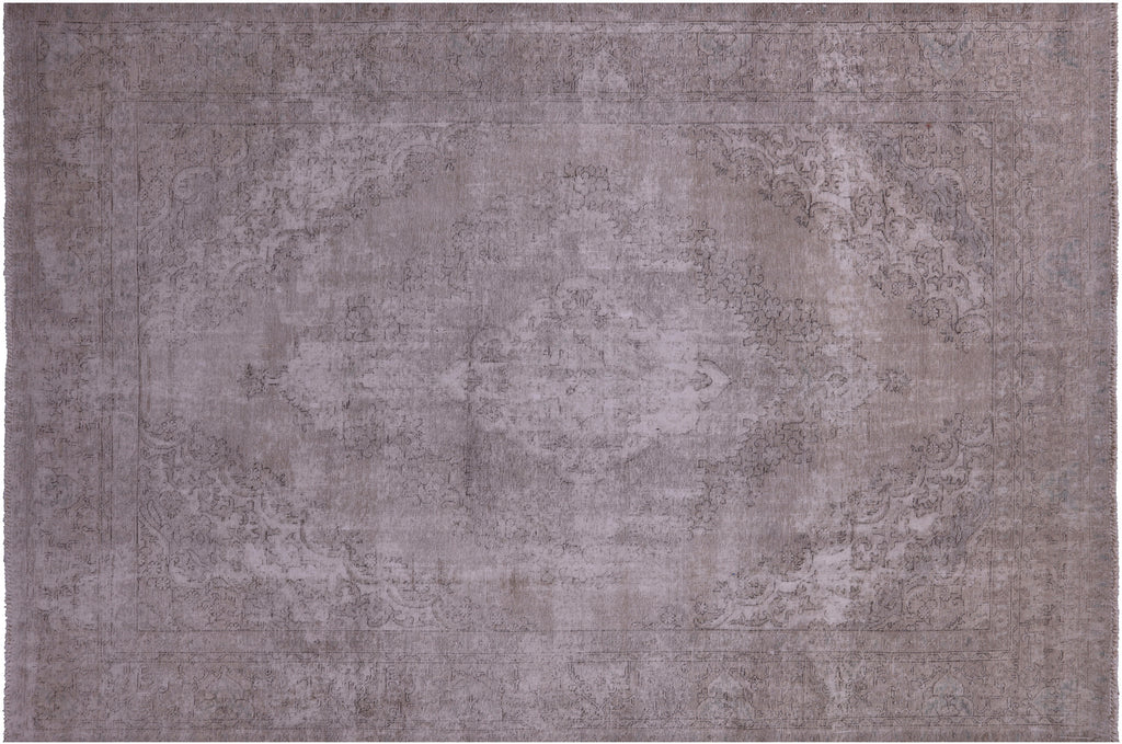 SUPER SALE Ivory 7' 4" X 10' 9" Persian Vintage White Wash Handmade Rug - Q19529