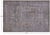 SUPER SALE Ivory Persian Vintage White Wash Hand Knotted Wool Rug 6' 4" X 9' 4" - Q19547