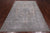 SUPER SALE Ivory Persian Vintage White Wash Hand Knotted Wool Rug 6' 4" X 9' 4" - Q19547