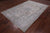 SUPER SALE Ivory Persian Vintage White Wash Hand Knotted Wool Rug 6' 4" X 9' 4" - Q19547