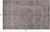 SUPER SALE Ivory 6' 0" X 9' 4" Hand Knotted Persian Vintage White Wash Wool Rug - Q19548