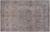 SUPER SALE Ivory 6' 0" X 9' 4" Hand Knotted Persian Vintage White Wash Wool Rug - Q19548
