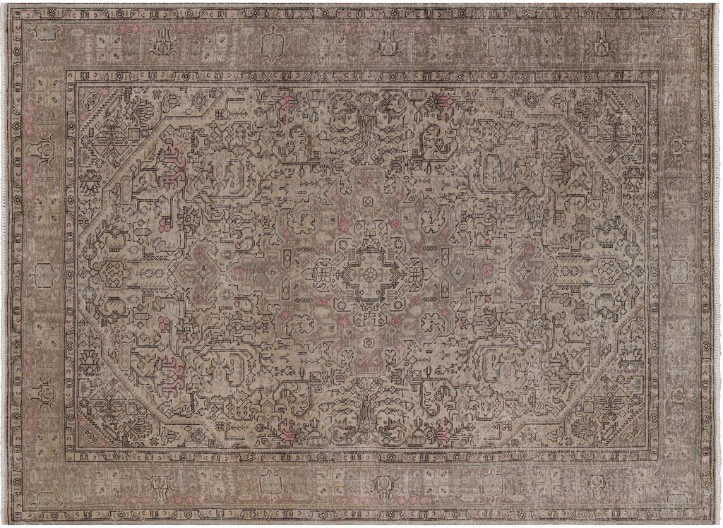 SUPER SALE Persian Vintage Hand-Knotted Wool Rug 8' 2" X 11' 1" - Q19563