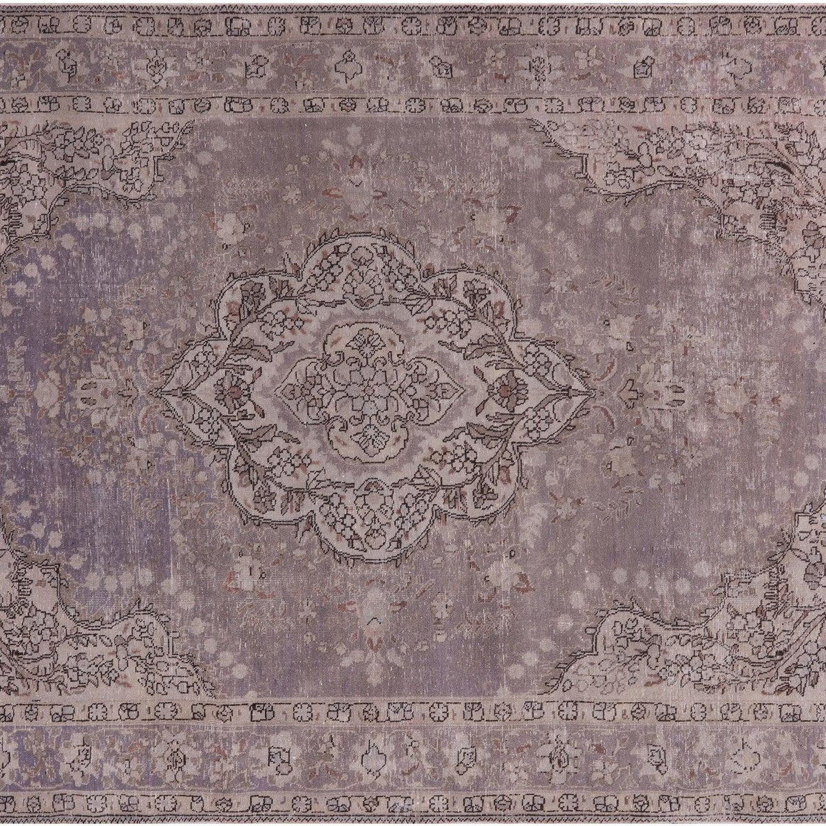 Persian Vintage White Wash Handmade Rug 6' 10