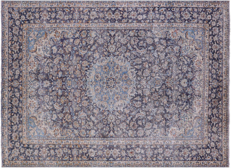 Persian Kashan Zero Pile Hand-Knotted Rug - Manhattan Rugs