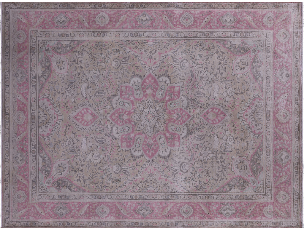 Hand-Knotted Persian Vintage Rug 8' 3" X 11' 2" - Q19645