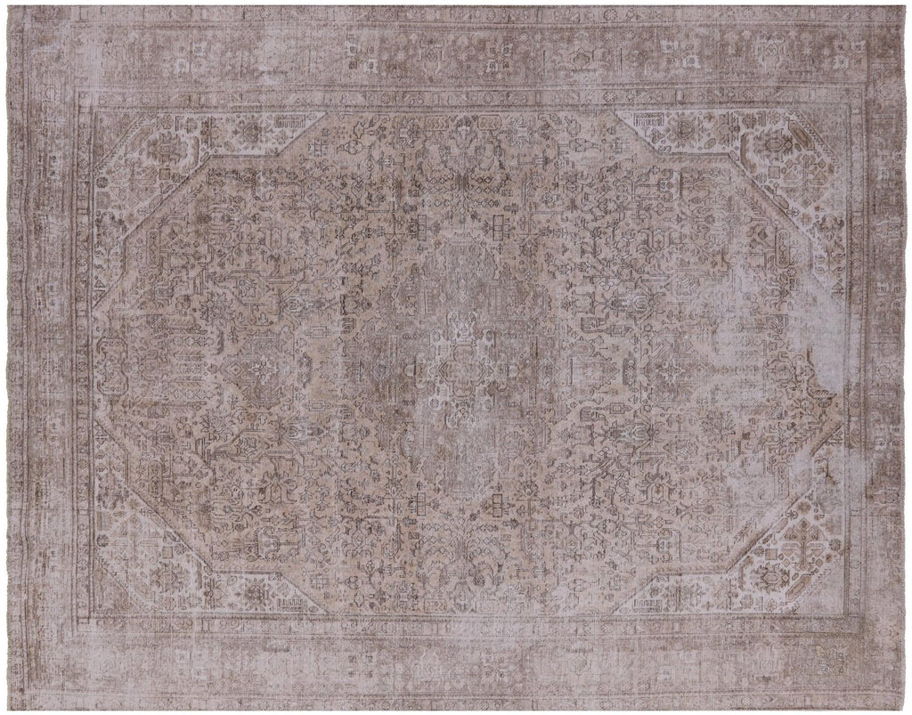 Hand Knotted Persian Vintage White Wash Rug - Manhattan Rugs