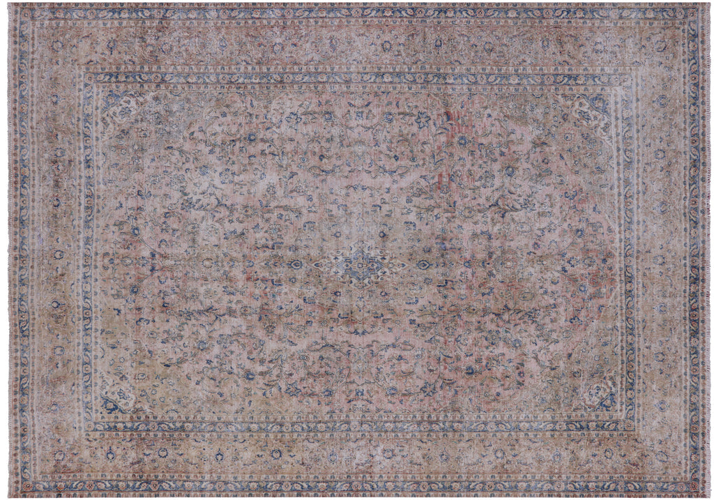 9' 3" X 13' 1" Hand-Knotted Persian Vintage Wool Rug - Q19669