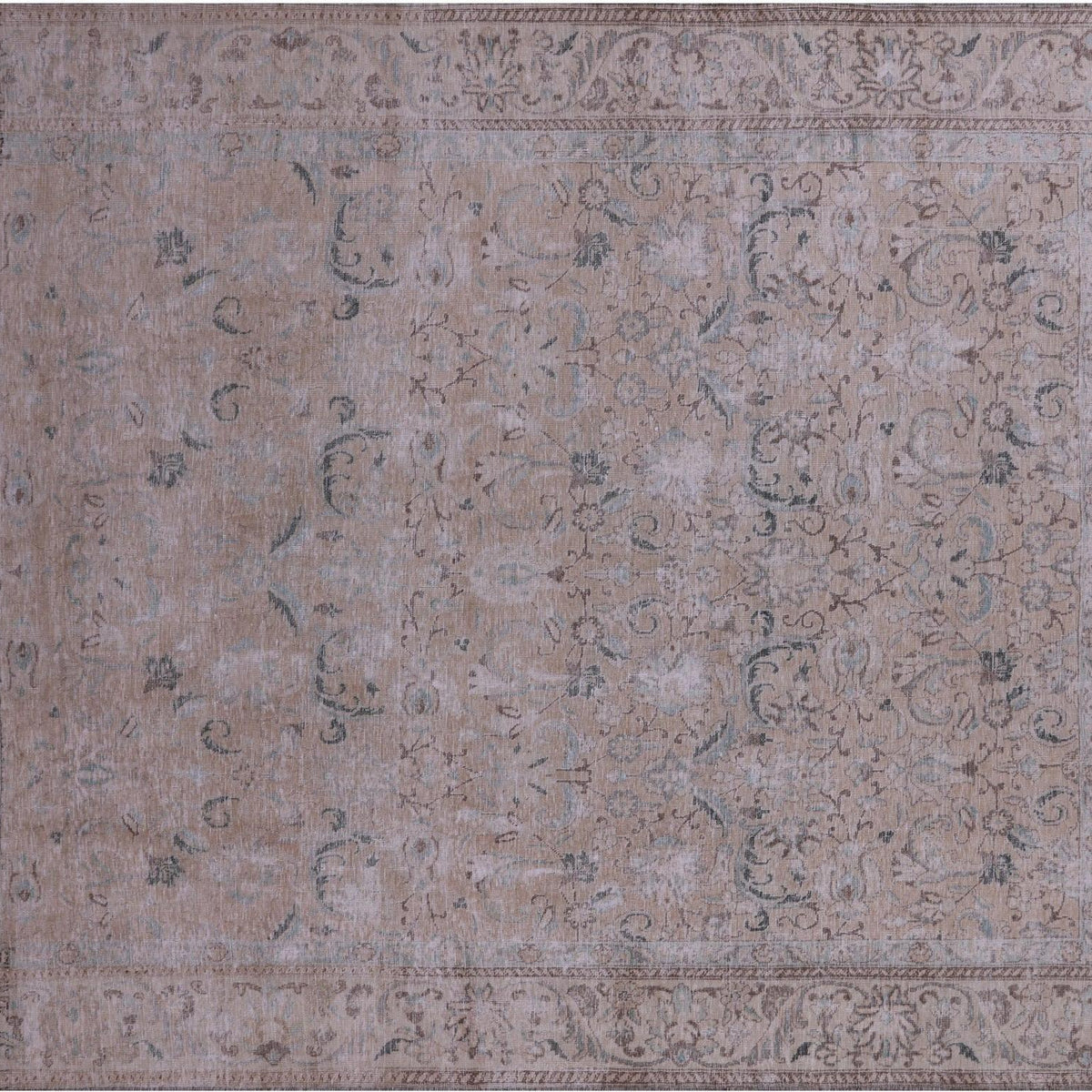 Persian Vintage White Wash Hand-Knotted Rug 9' 3