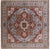 Square Hand-Knotted Heriz Serapi Wool Rug - Manhattan Rugs