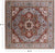 Square Hand-Knotted Heriz Serapi Wool Rug - Manhattan Rugs