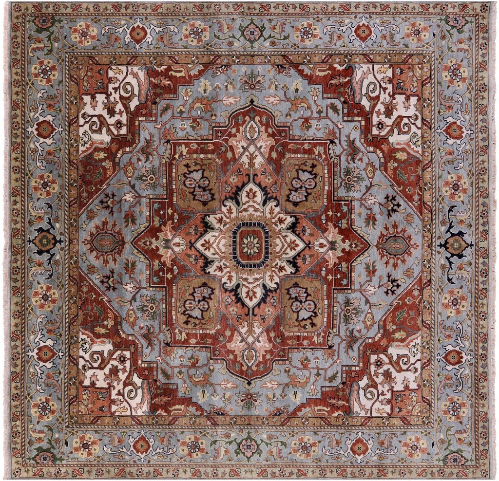 Square Heriz Serapi Handmade Wool Rug - Manhattan Rugs
