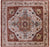 Square Handmade Heriz Serapi Wool Rug - Manhattan Rugs