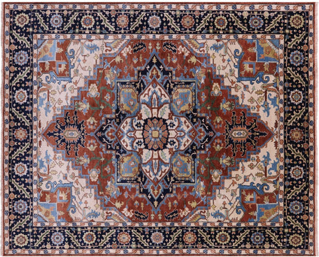 Heriz Serapi Hand-Knotted Wool Rug - Manhattan Rugs