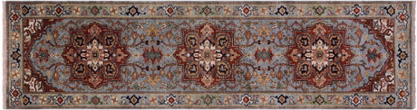 Runner Heriz Serapi Hand Knotted Wool Rug - Manhattan Rugs