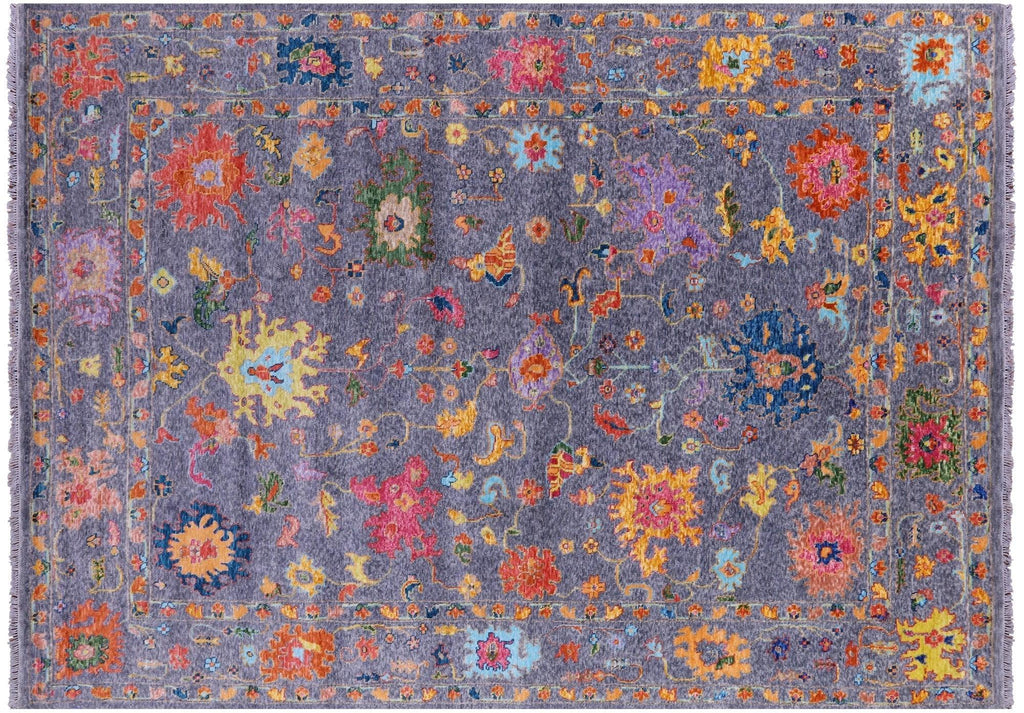 Turkish Oushak Hand Knotted Wool Rug - Manhattan Rugs