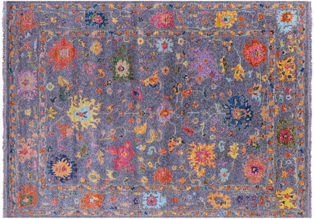 Turkish Oushak Hand Knotted Wool Rug - Manhattan Rugs