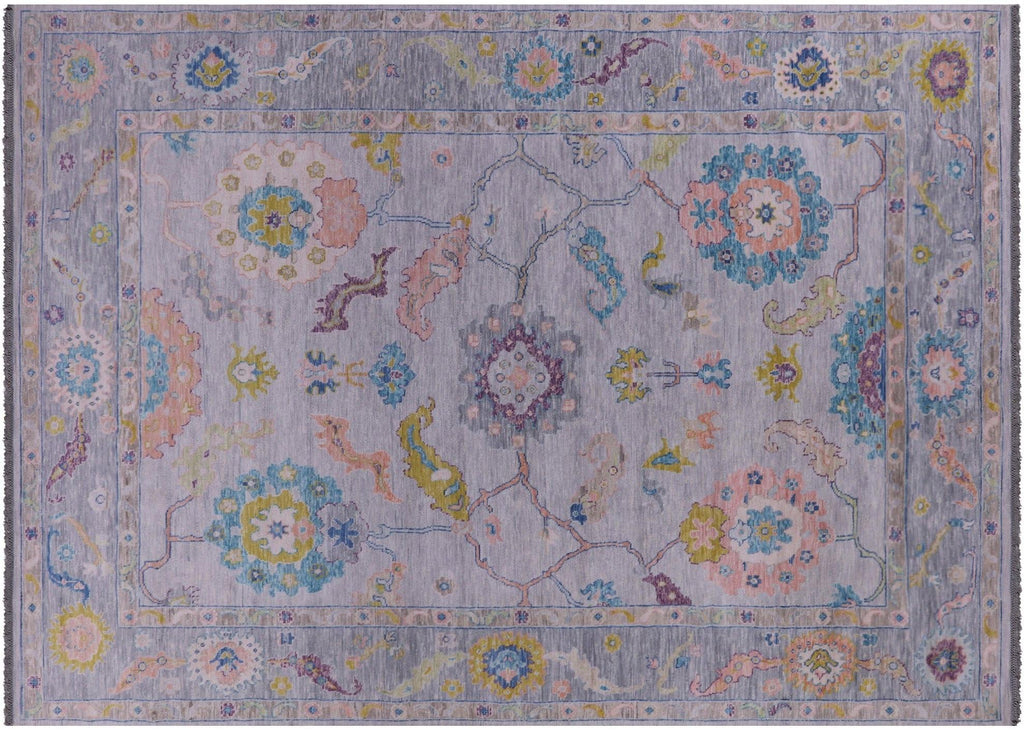Turkish Oushak Hand Knotted Wool Rug - Manhattan Rugs
