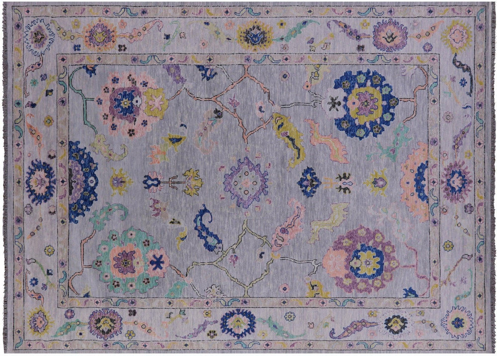 Hand-Knotted Turkish Oushak Wool Rug - Manhattan Rugs