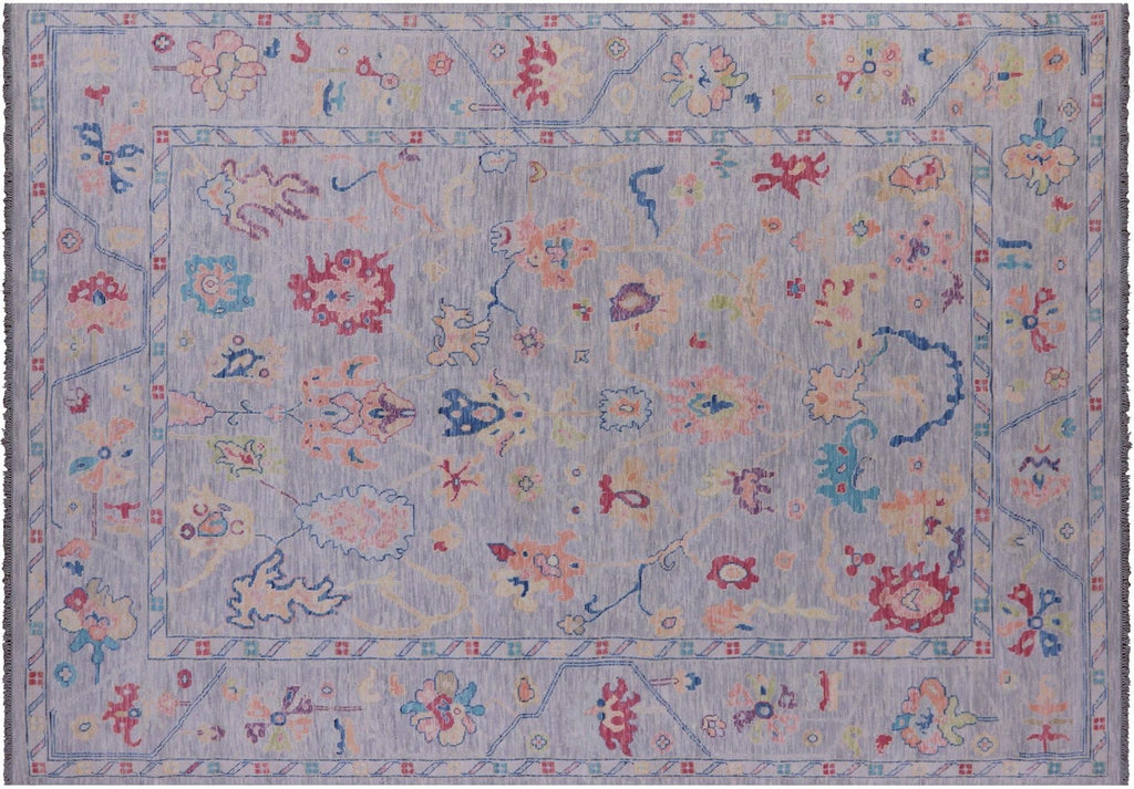 Turkish Oushak Hand Knotted Wool Rug - Manhattan Rugs
