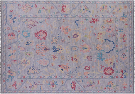 Turkish Oushak Hand Knotted Wool Rug - Manhattan Rugs