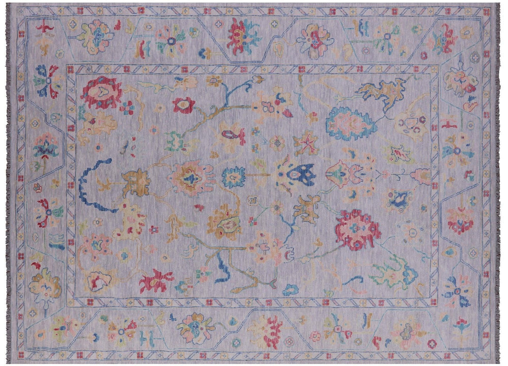 Hand-Knotted Turkish Oushak Wool Rug - Manhattan Rugs