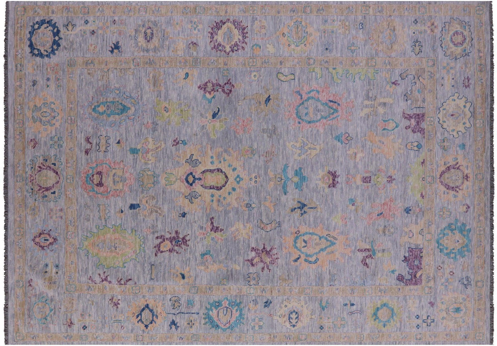 Hand-Knotted Turkish Oushak Wool Rug - Manhattan Rugs